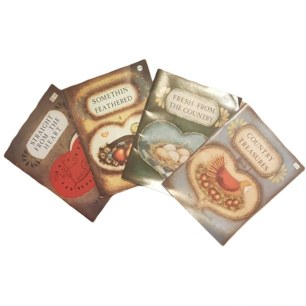 4 Milly Smith Decorative Painting Books Vintage New #2,3,4,7